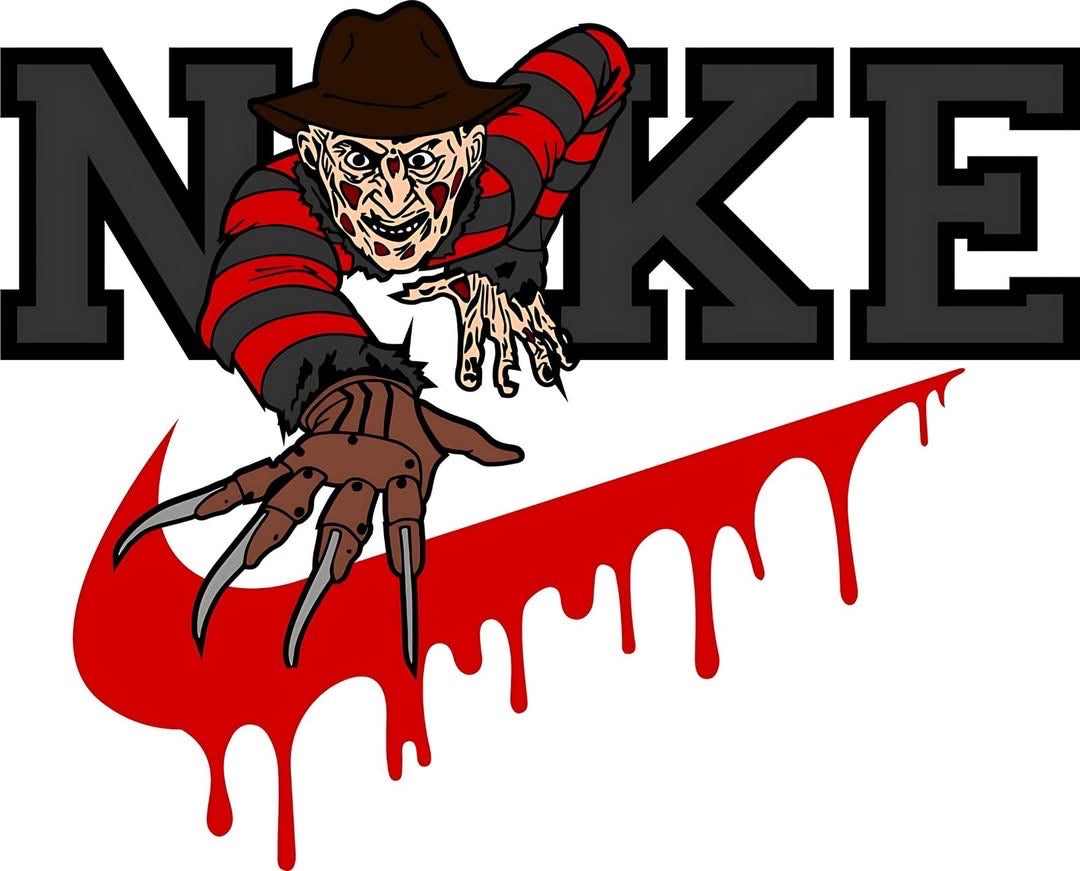 Swoosh Halloween DTF ready to press iron on transfer for clothing t-shirts and hoodies game ready