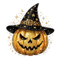 Jack-O-Lantern  Halloween DTF ready to press iron on transfer for clothing t-shirts and hoodies
