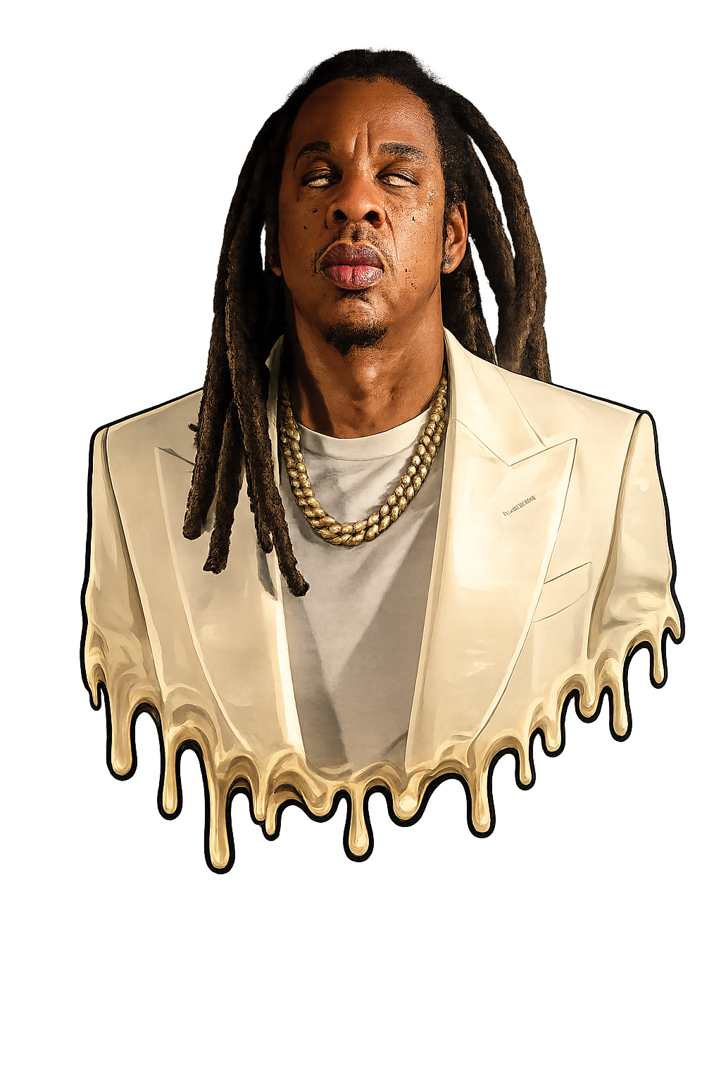 Jay Z animated drip DTF iron on transfer for clothing t-shirts etc concert ready