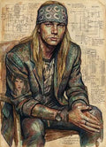 Axl Rose DTF ready to press iron on transfer for clothing t-shirts and hoodies