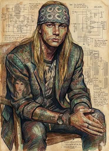 Axl Rose DTF ready to press iron on transfer for clothing t-shirts and hoodies