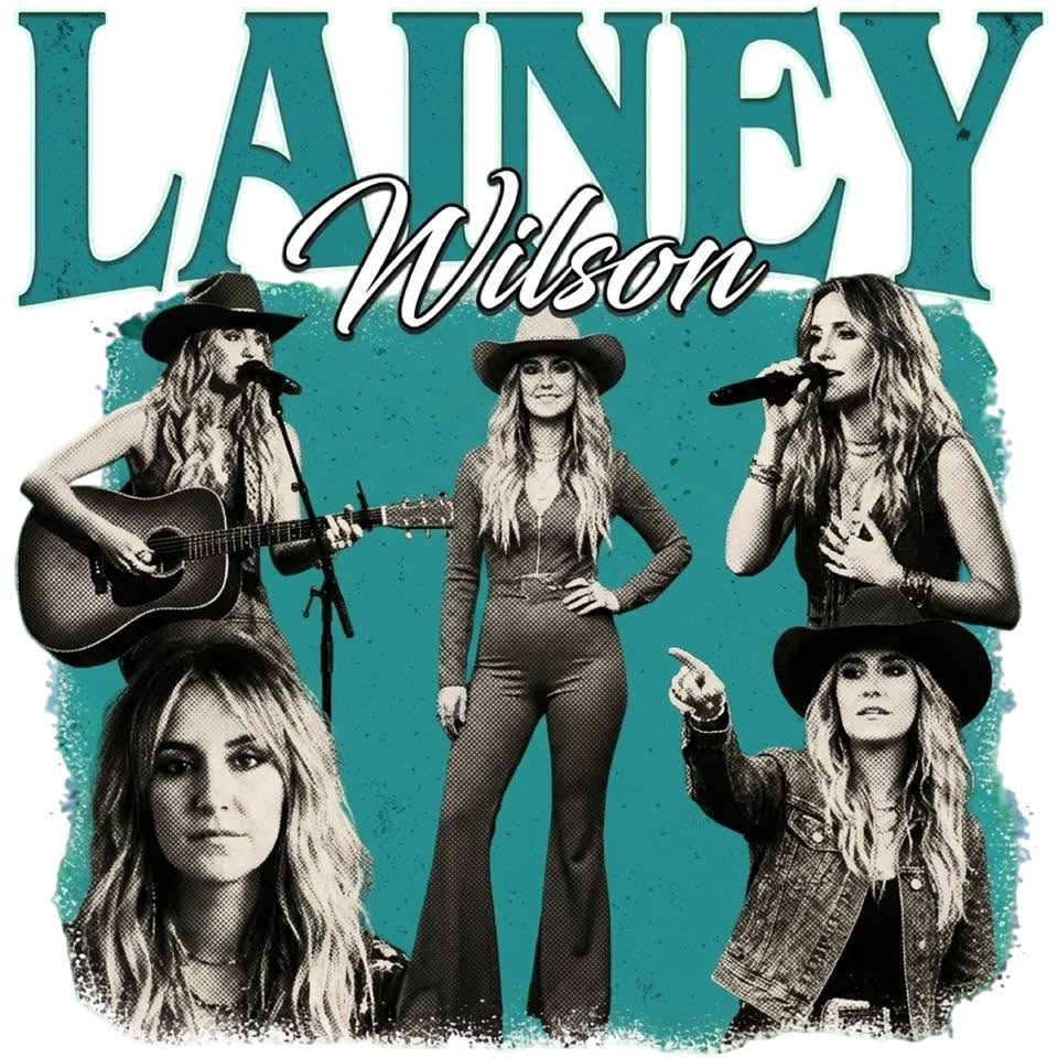 LAINEY WILSON DTF ready to press iron on transfer for clothing t-shirts and hoodies concert ready