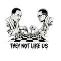 They Not Like Us Martin Luther King Jr and Malcolm X DTF ready to press iron on transfer for clothing t-shirts and hoodies
