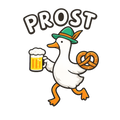 Oktoberfest Prost 2026 DTF ready to press iron on transfer for clothing t-shirts and hoodies