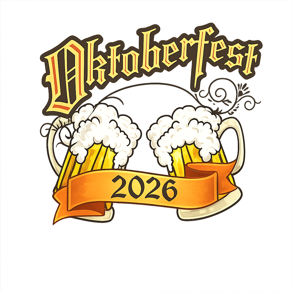 Oktoberfest 2026 DTF ready to press iron on transfer for clothing t-shirts and hoodies