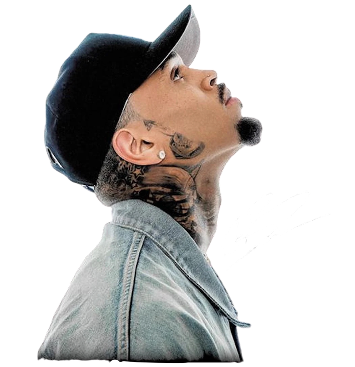 Chris Brown Head DTF Ready to press iron on transfer concert ready for t-shirts clothing hoodies