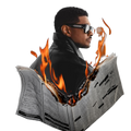 Usher New Flame DTF ready to iron on transfer for clothing t-shirts and hoodies concert ready
