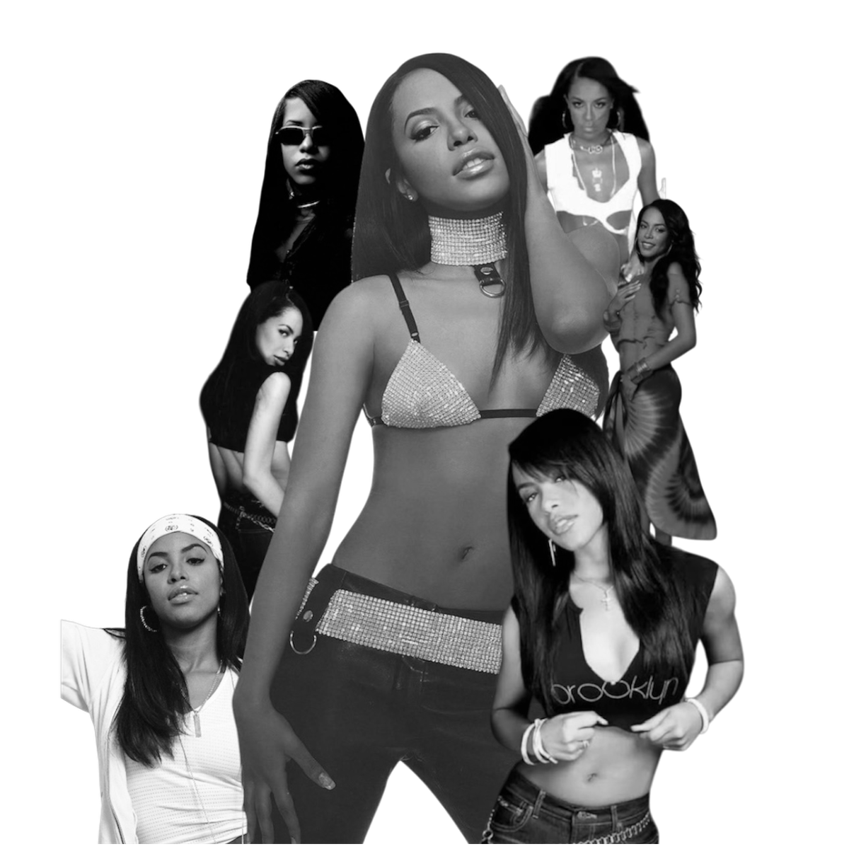 Aaliyah DTF ready to iron on transfer for clothing t-shirts and hoodies