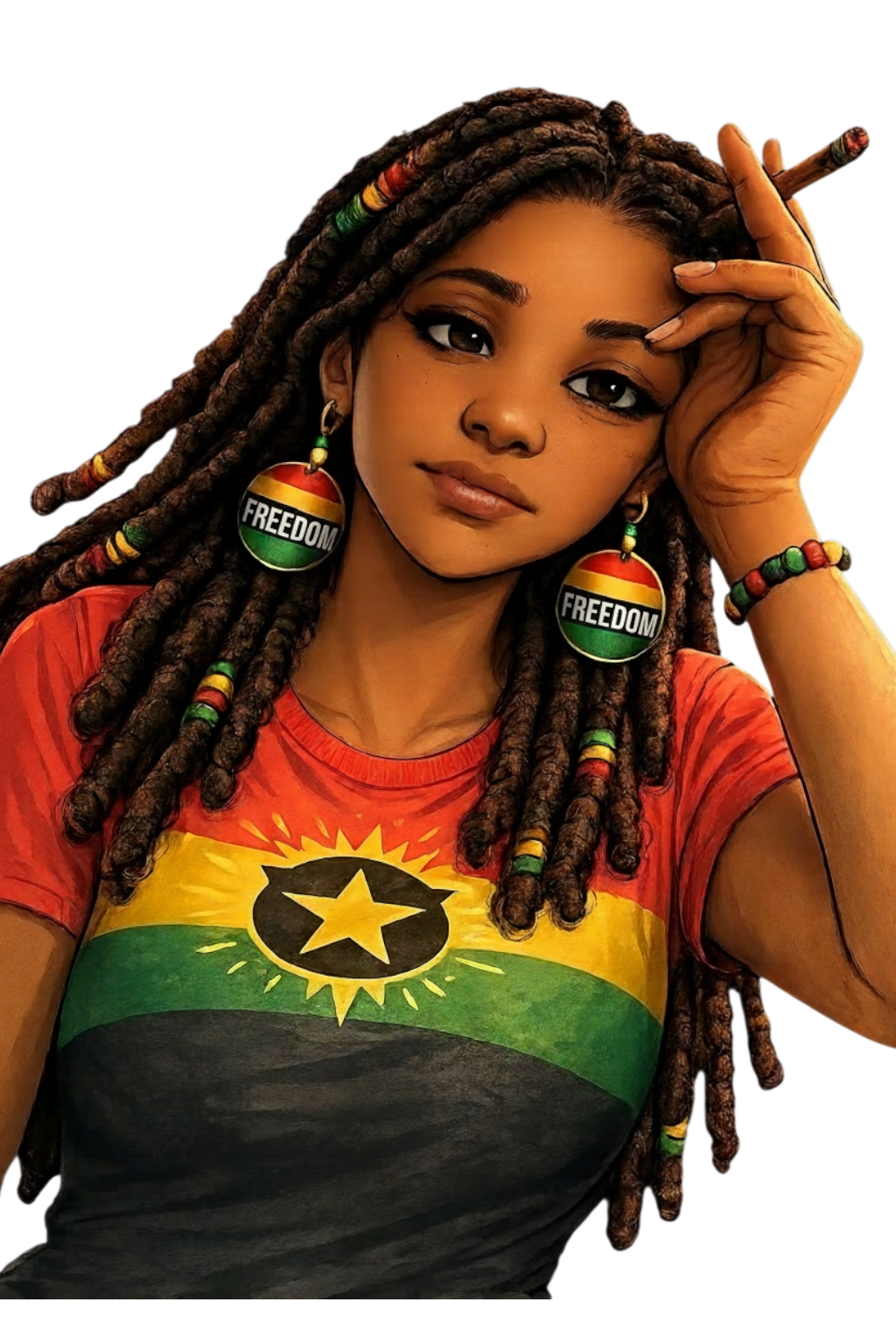 Juneteenth Freedom DTF ready to press iron on transfer for clothing t-shirts and hoodies
