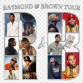 Raymond & Brown Tour silver DTF ready to press iron on transfer for clothing t-shirts and hoodies