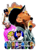 Chris Brown DTF ready to press iron on transfer for clothing t-shirts and hoodies concert ready
