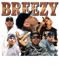 Chris Brown Breezy DTF ready to press iron on transfer for clothing t-shirts and hoodies concert ready