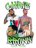 R&B Tour Chris Brown DTF ready to press iron on transfer for clothing t-shirts and hoodies concert ready