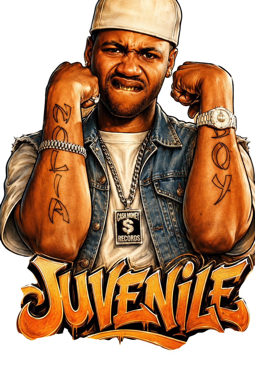 Juvenile DTF ready to press iron on transfer for clothing t-shirts and hoodies concert ready