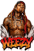 Lil Wayne Weezy DTF ready to press iron on transfer for clothing t-shirts and hoodies concert ready