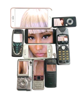 Throwback Nicki Minaj Phones DTF ready to press iron on transfer for clothing t-shirts and hoodies