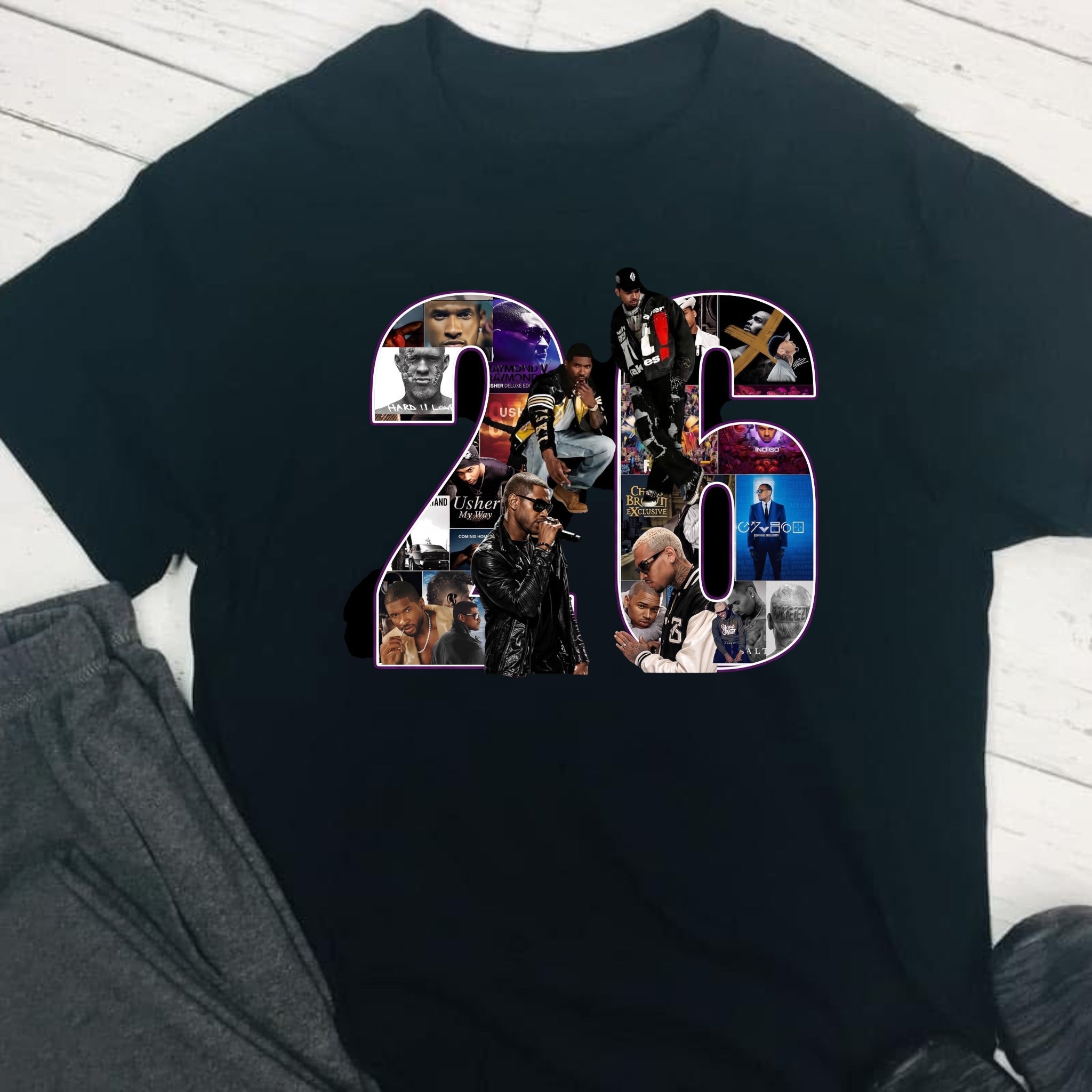 Usher & Chris Brown R&B concert 26 T-Shirt concert ready