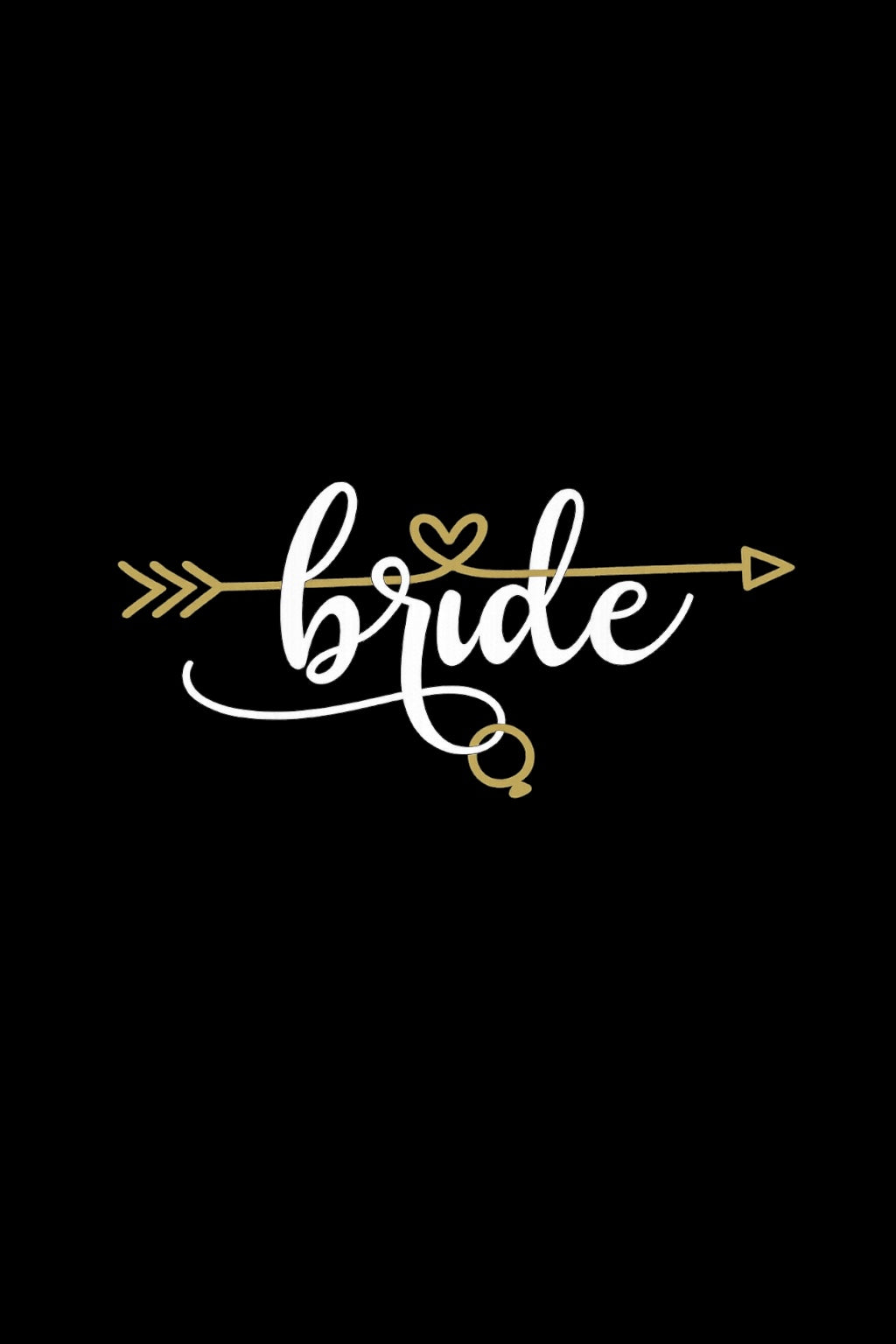 Bride DTF iron on transfer for clothing t-shirts etc weddings