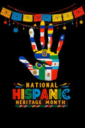 National Hispanic Month Hand DTF iron on transfer for clothing t-shirts etc