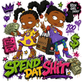 Spend Dat Rugrats DTF ready to press iron on transfer for clothing t-shirts and hoodies
