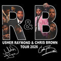 2026 Chris Brown and Usher R&B Tour concert DTF Ready to press iron on transfer for clothing t-shirts and hoodies