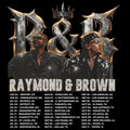 Chris Brown and Usher R&B Tour Dates in white concert DTF Ready to press iron on transfer for clothing t-shirts and hoodies