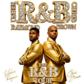 Chris Brown and Usher R&B Tour gold concert DTF Ready to press iron on transfer for clothing t-shirts and hoodies concert ready
