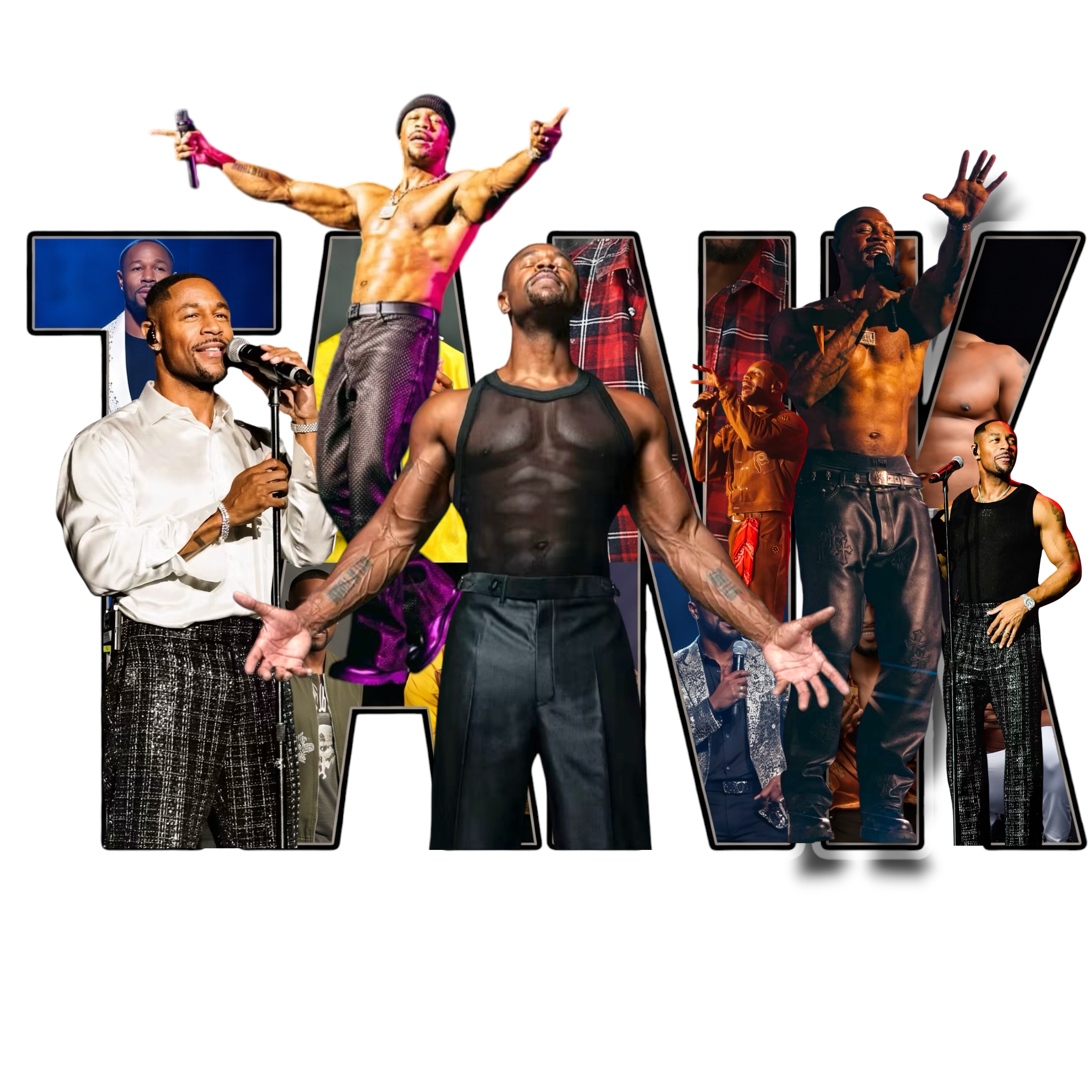 TANK R&B Tour concert DTF Ready to press iron on transfer for clothing t-shirts and hoodies concert ready
