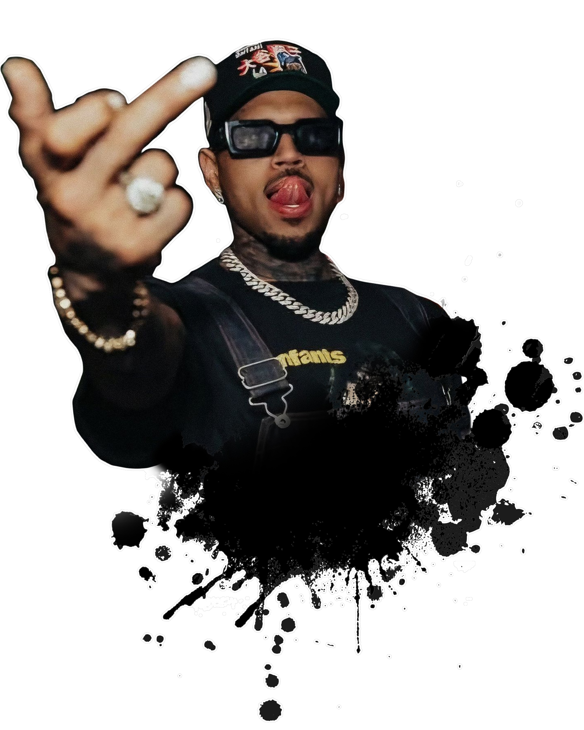 Chris Brown Tour concert DTF Ready to press iron on transfer for clothing t-shirts and hoodies concert ready
