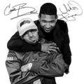 Chris Brown and Usher R&B Tour concert DTF Ready to press iron on transfer for clothing t-shirts and hoodies concert ready