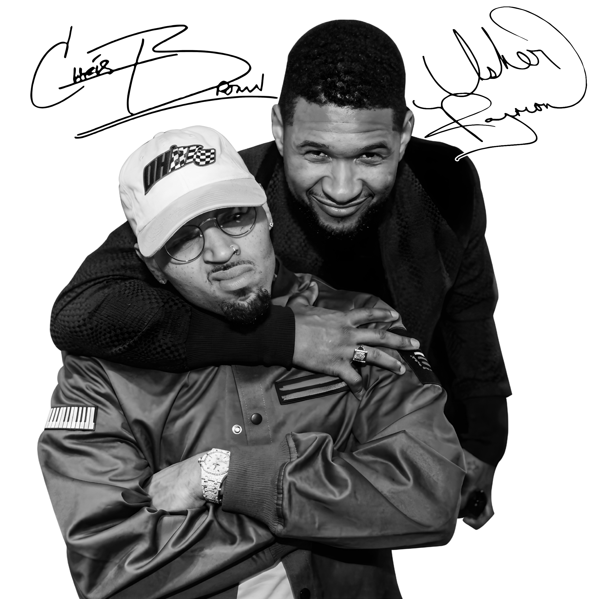 Chris Brown and Usher R&B Tour concert DTF Ready to press iron on transfer for clothing t-shirts and hoodies concert ready