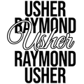 Usher R&B Tour concert DTF Ready to press iron on transfer for clothing t-shirts and hoodies concert ready