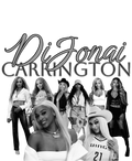 DiJonai Carrington WNBA DTF ready to press iron on transfer for clothing t-shirts and hoodies