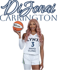 DiJonai Carrington WNBA DTF ready to press iron on transfer for clothing t-shirts and hoodies