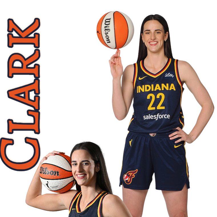 Caitlin Clark WNBA DTF ready to press iron on transfer for clothing t-shirts and hoodies