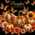 Pumpkin Season Fall Vibes DTF ready to press iron on transfer for clothing t-shirts and hoodies
