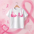 Breast Cancer Awareness Pink Bra DTF T-Shirt