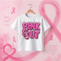 Breast Cancer Awareness PINK OUT Football DTF T-Shirt
