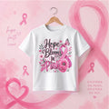 Breast Cancer Awareness Hope Blooms in Pink DTF T-Shirt