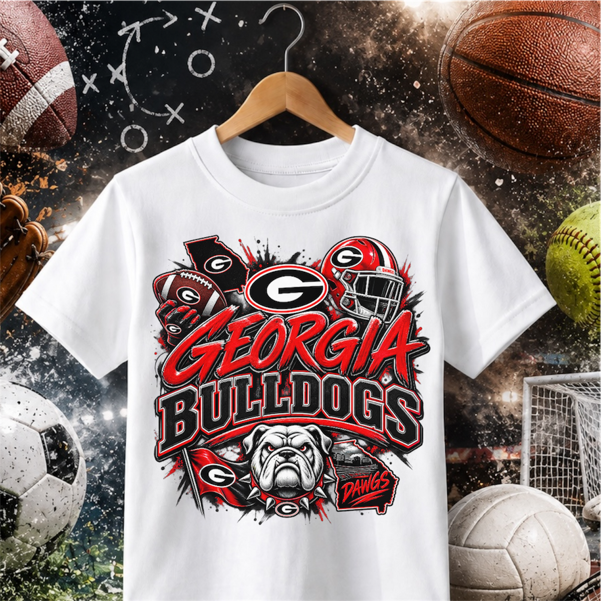 Georgia Bulldogs Football DTF T-Shirt Game Ready