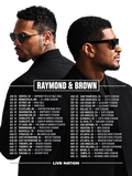 Chris Brown and Usher with R&B Newest Tour Dates DTF ready to press iron on transfer for clothing concert ready