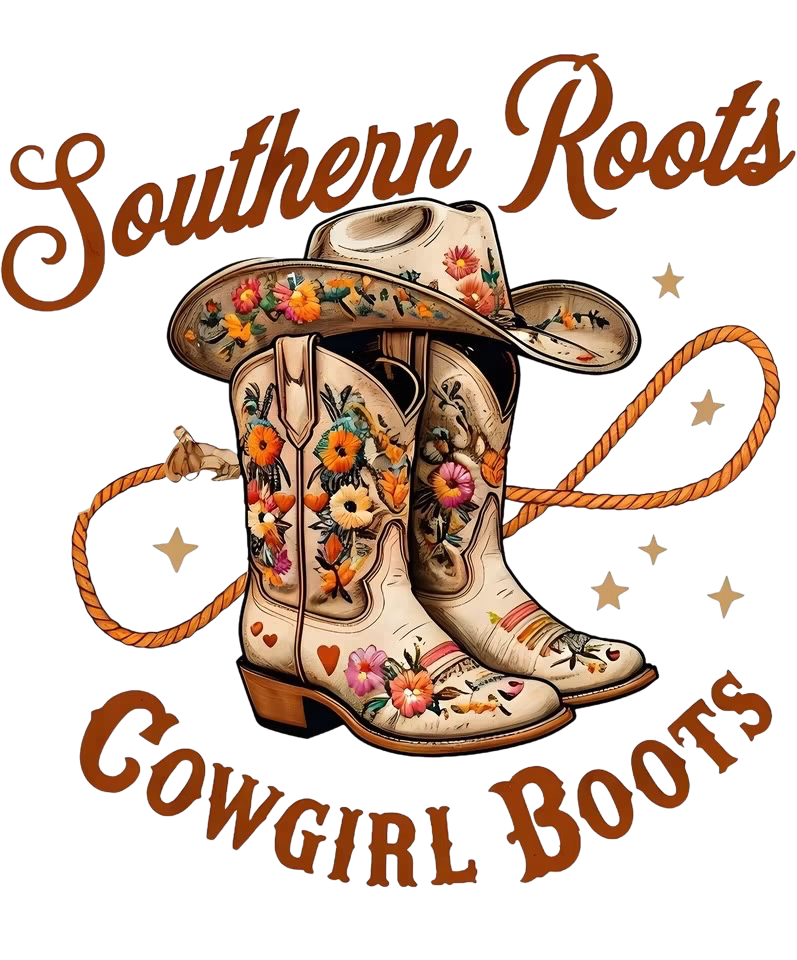 Rodeo Southern Boots DTF ready to press iron on transfer for clothing t-shirts and hoodies