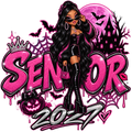 Senior 2027 Bratz Halloween DTF ready to press iron on transfer for clothing t-shirts and hoodies