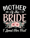 Mother of the Bride DTF iron on transfer for clothing t-shirts etc weddings bridal party