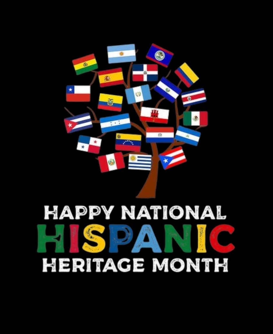 National Hispanic Month Tree DTF iron on transfer for clothing t-shirts etc