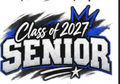 Class of 2027 Senior DTF ready to press iron on transfer for clothing t-shirts and hoodies