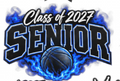 Class of 2027 Senior Basketball DTF ready to press iron on transfer for clothing t-shirts and hoodies