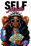 Self Made DTF ready to press iron on transfer for clothing t-shirts and hoodies
