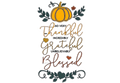 So very thankful Thanksgiving DTF ready to press iron on transfer for clothing t-shirts and hoodies