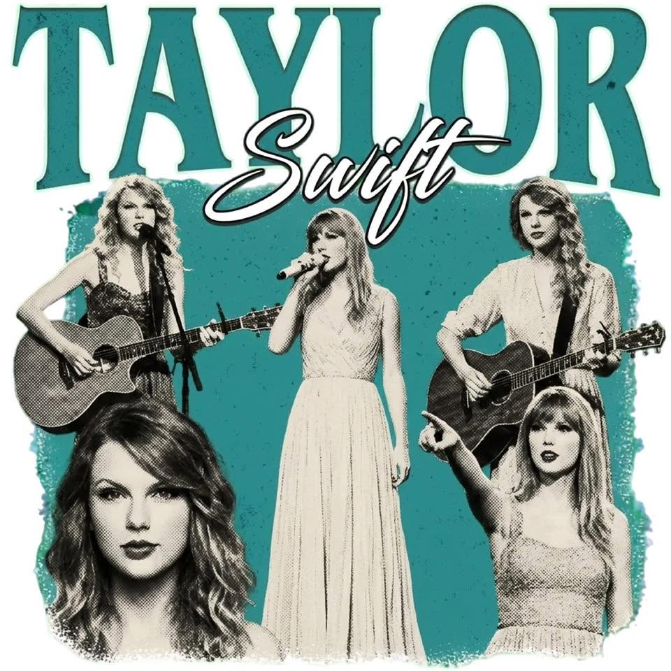 Taylor Swift DTF ready to press iron on transfer for clothing t-shirts and hoodies concert ready